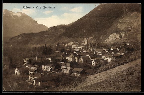 Cartes postales: AK Ollon, Vue Générale – D'occasion à Berlin par bartko-reher