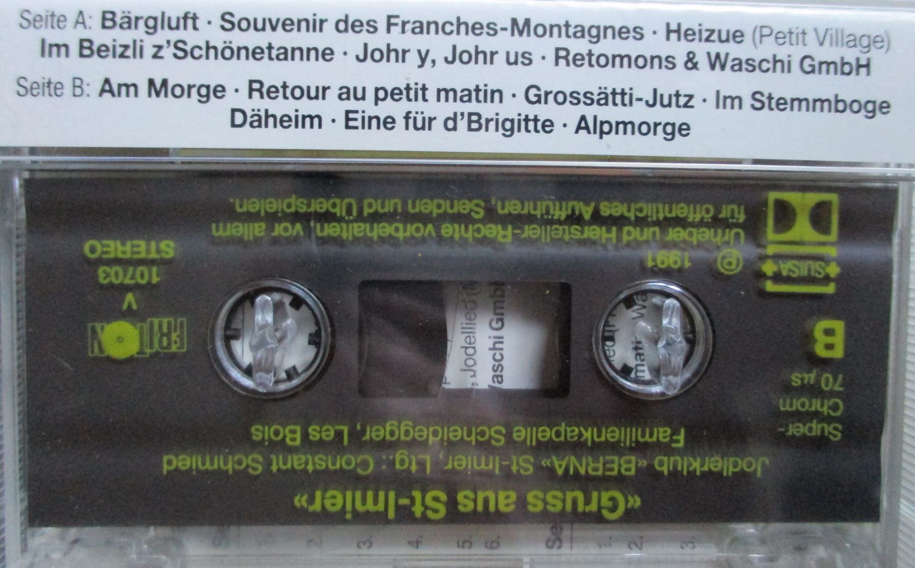 Musicassette: Gruss aus St-Imier / MC / Kassette – Nuovo e nell'imballaggio originale da Flumenthal venduto da novbra 1