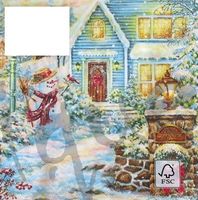 Serviette schneemann (1029) 2Stk.