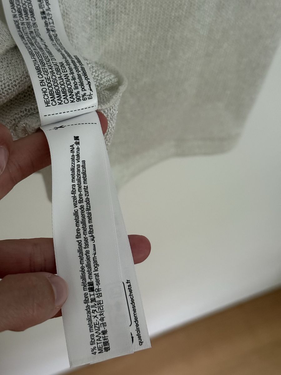 Massimo Dutti Top: Massimo Dutti silver Blend Top – New – Nuovo e nell'imballaggio originale da Zürich venduto da eve_m2gr 5