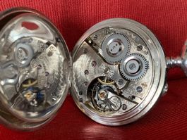 Taschenuhr Tula Silber,  Remontoir ancre Spiral Breguet