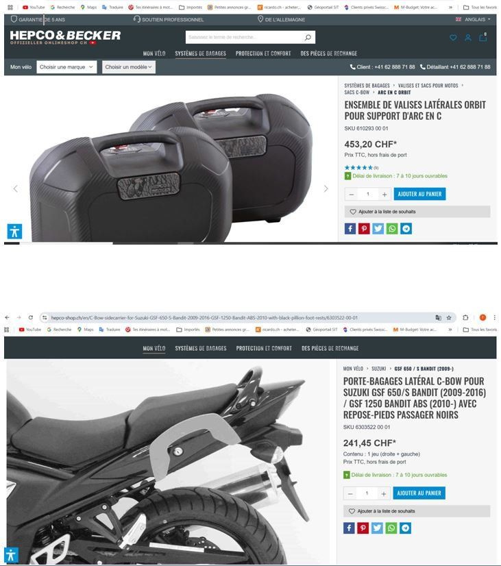 Hepco & Becker Valigie: Valises moto Hepco Becker ORBIT – Usato da Arvillard (Salins) venduto da Cloclo10 8