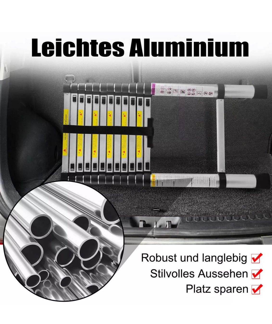Leitern: +Alu Teleskopleiter Stehleiter Leiter Anl – Neu und originalverpackt aus Amriswil von JaJa-Express 3