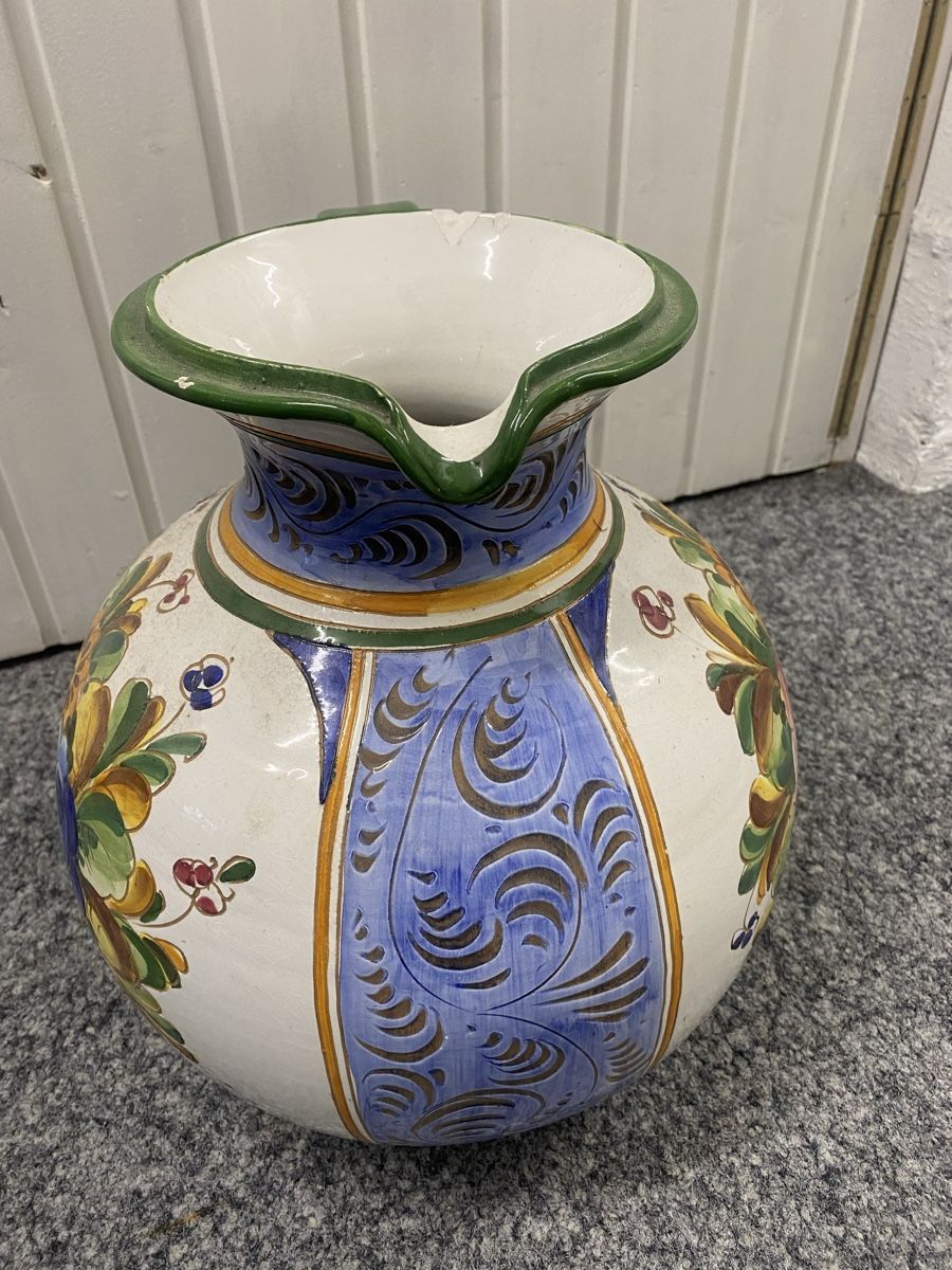 Vasi & Recipienti: Tonkrug, handbemalt - Blumendekor – Usato da Wiesendangen venduto da argon03 2