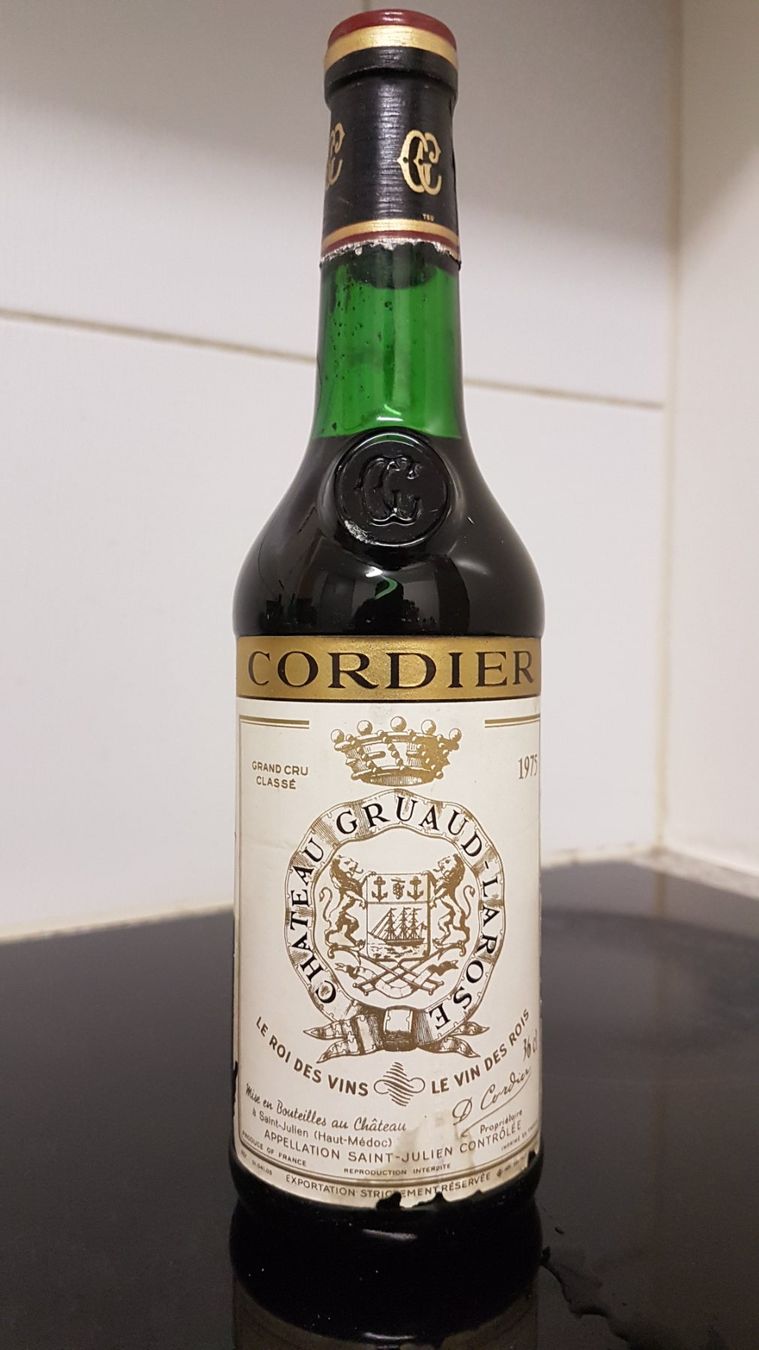 Vino: Chateau Gruaud - Larose 1975   36cl. – Nuovo (secondo la descrizione) da Grenchen venduto da poggione