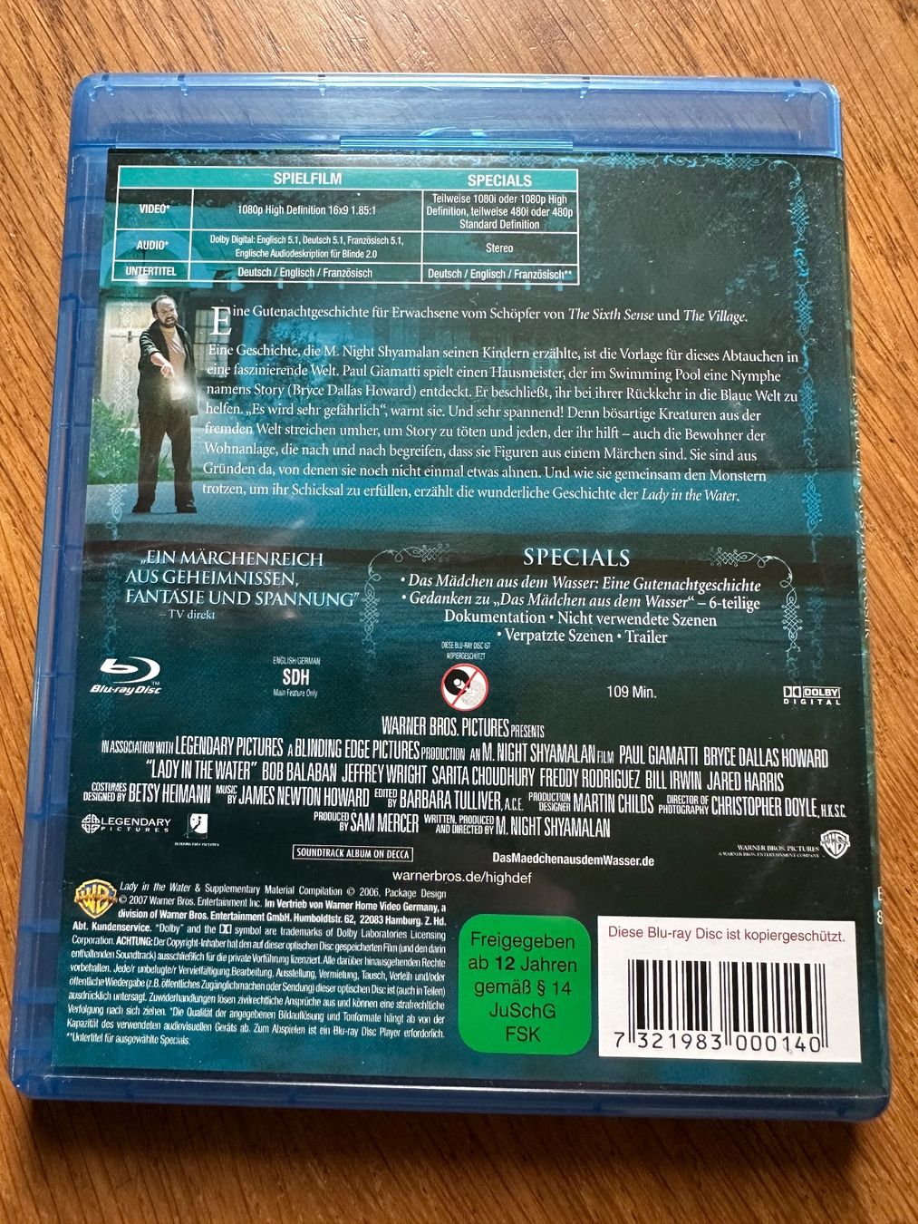 Tutti i DVDs: Lady in the Water Bluray – Usato da Benken ZH venduto da Audi-erich 1