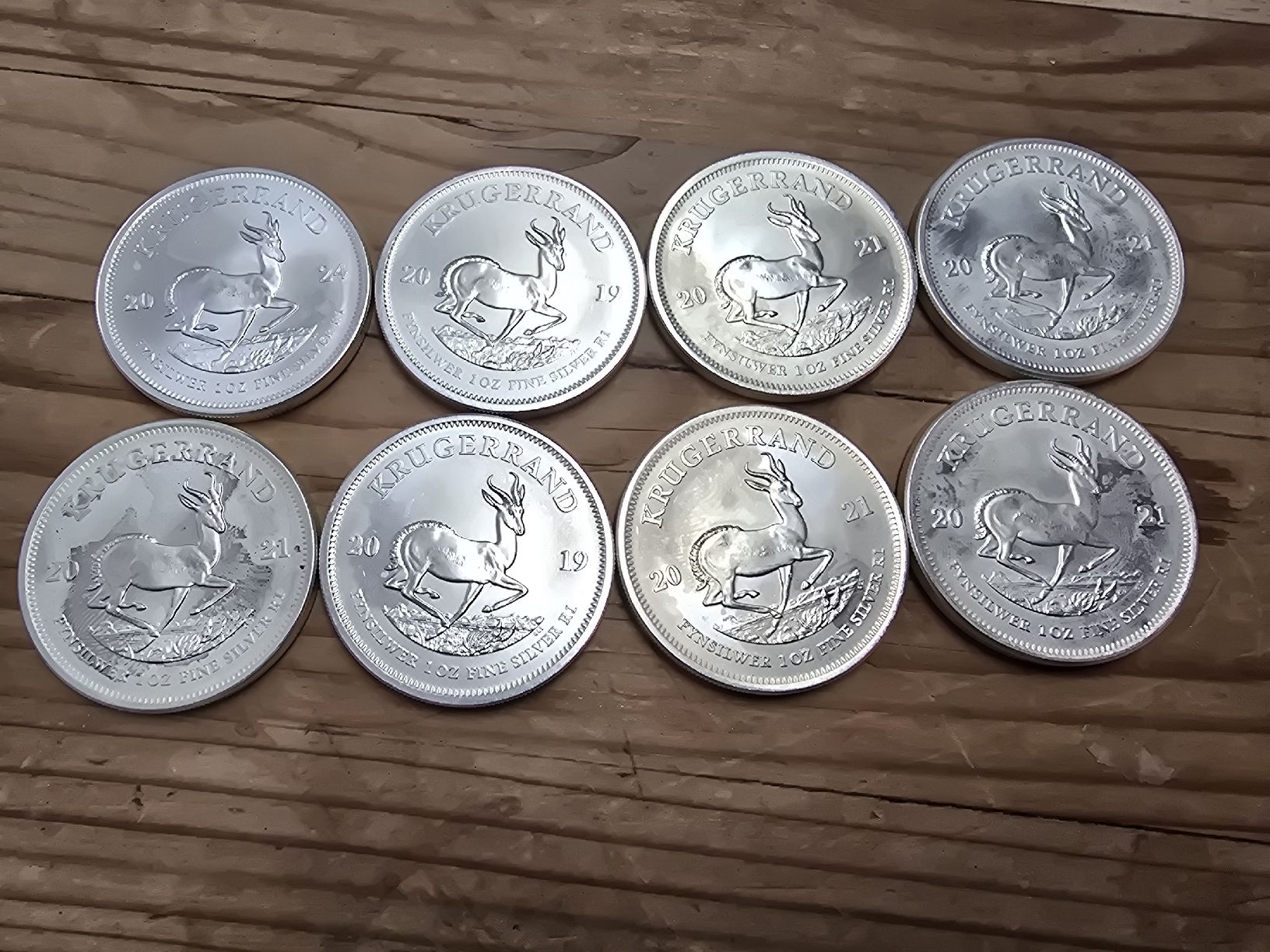 Tutti le monete: 8STK 1UNZE KRÜGERRAND – Nuovo (secondo la descrizione) da Pfäffikon SZ venduto da stefanus03