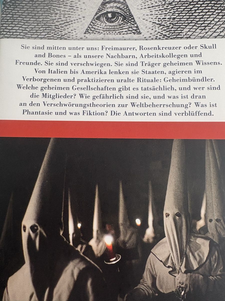 Libri: Buch Geheimbünde – Nuovo (secondo la descrizione) da Obbürgen venduto da bugi6868 4