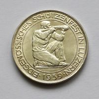LUZERN - 1939 - Eidgenössisches Schützenfest - 5 Fr.unz/stgl
