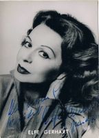 Elfe Gerhart 1919-2007 Autogramm Vintage Foto 10x15cm