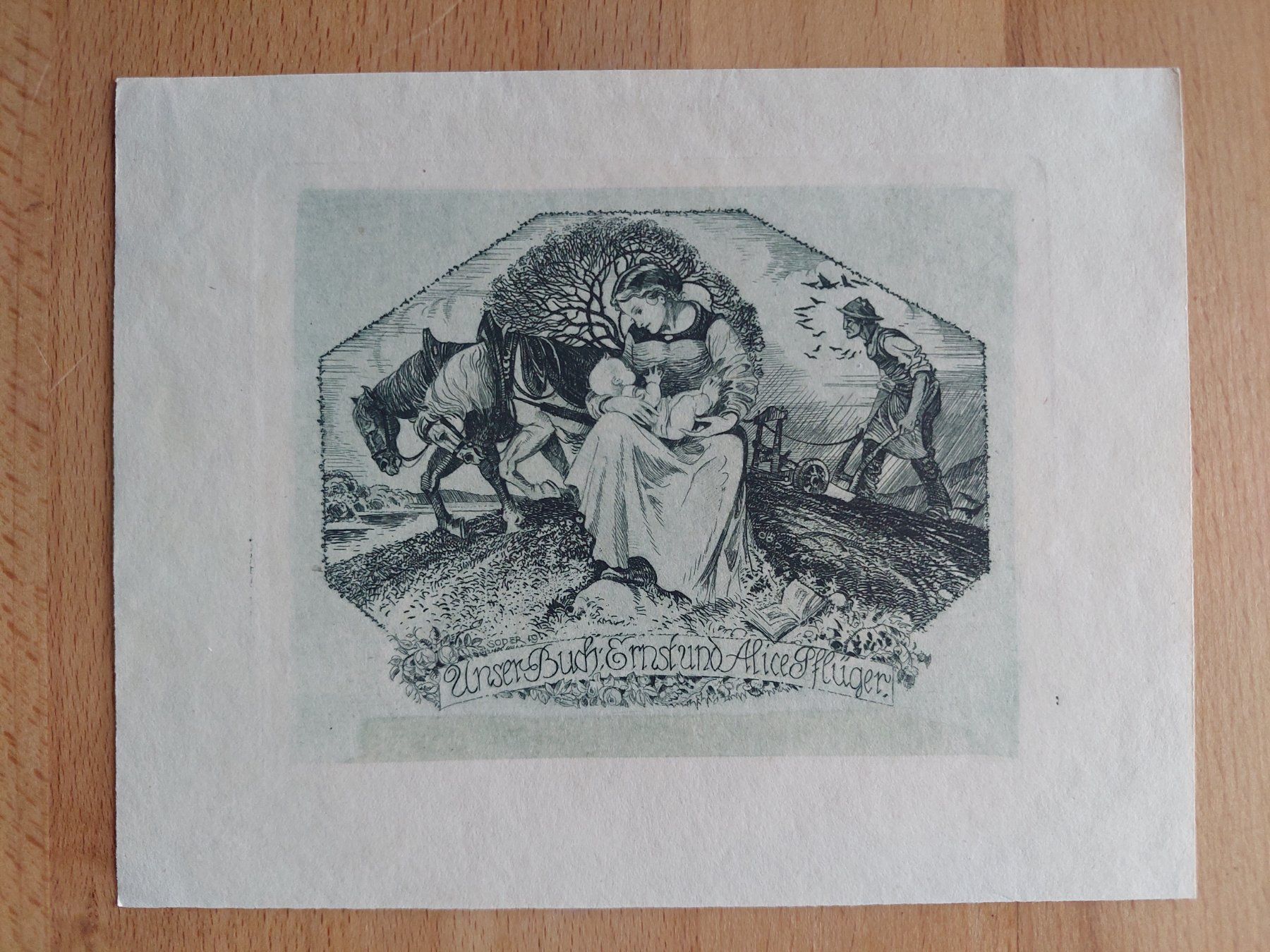 Tableaux: Exlibris Alfred Soder - Original Radierung – D'occasion à Obfelden par Exlibris-Art 1