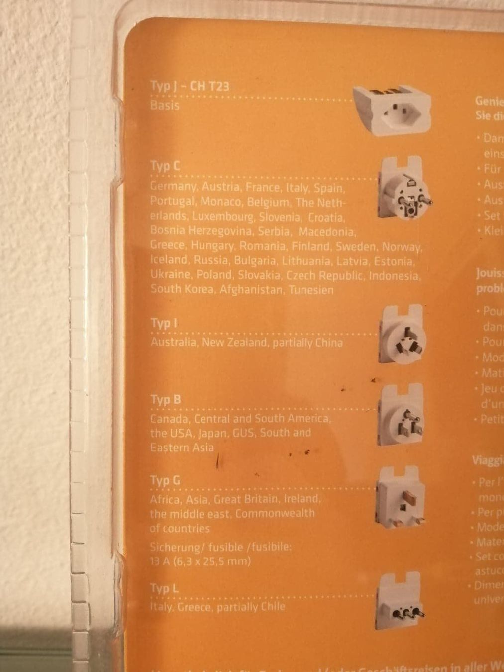 Spine: Weltreisestecker – Nuovo e nell'imballaggio originale da Bäch SZ venduto da Swissy46 1