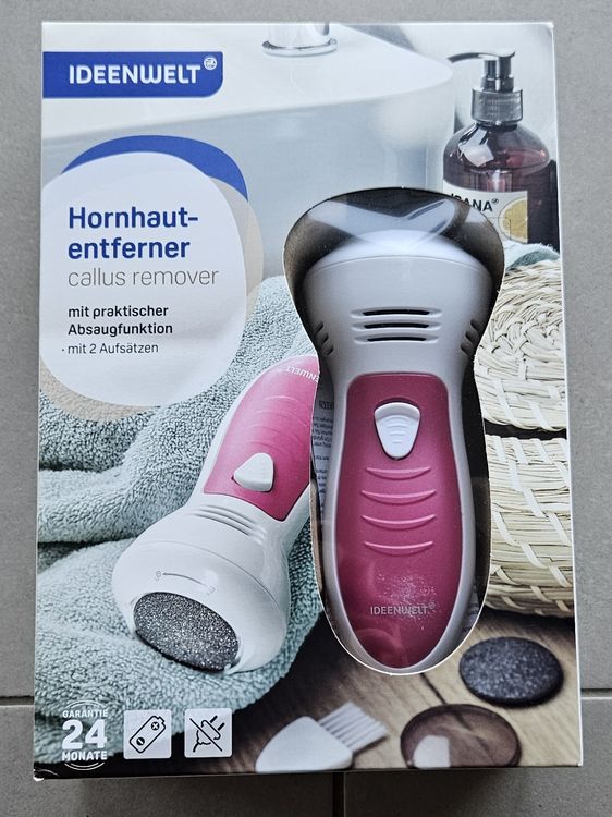 Elektrischer Hornhautentferner 2-in-1 – Mit 2 Geschwindigkeiten, IPX7 Wasserdicht, Inkl. 2 Schleifköpfen