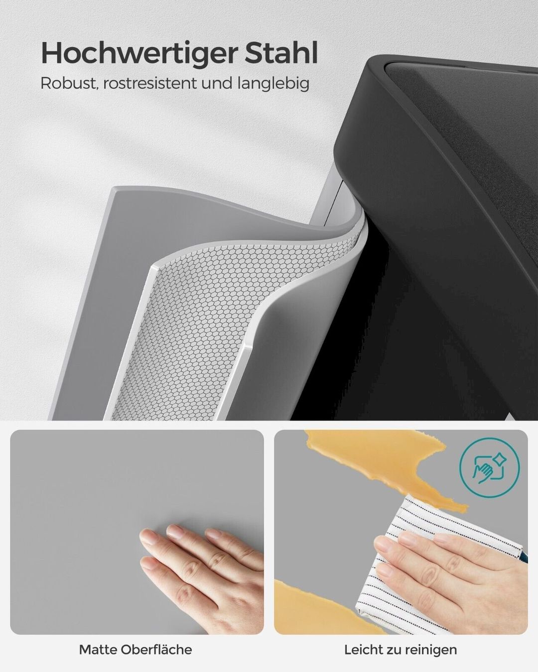 Altro per la casa: SONGMICS Mülltrennsystem 3 x 8 Liter – Nuovo e nell'imballaggio originale da Bottighofen venduto da zaap 3