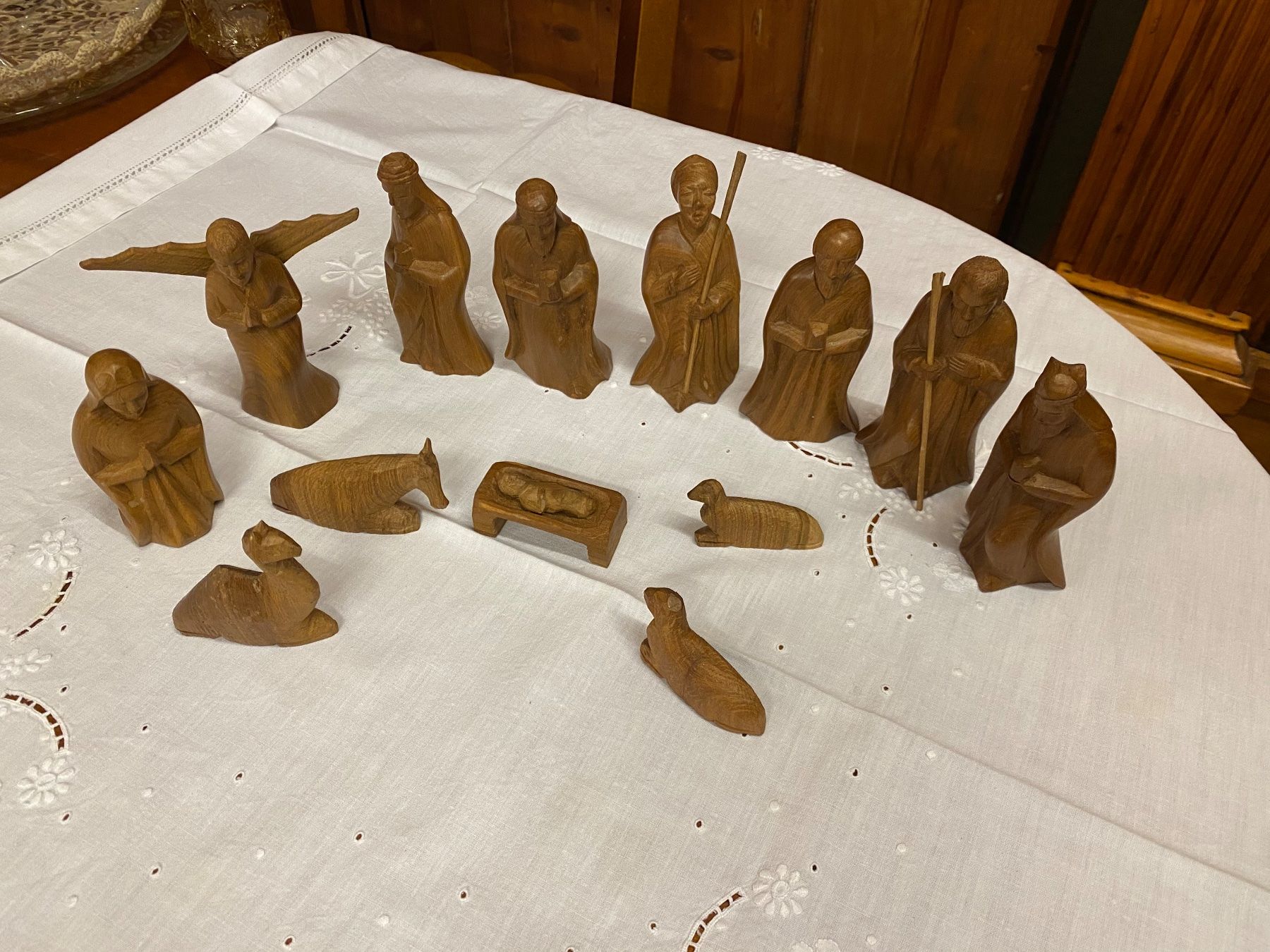 Tutte le decorazioni: 13 Krippenfiguren aus Holz - 12 cm hoch – Usato da Gränichen venduto da onkel_xxl 7