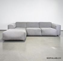 Home 24 Ecksofa HUDSON hellgrau