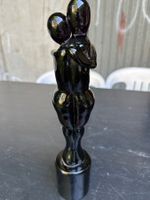 Statuette Alfredo Rossi ,couple amoureux murano rose