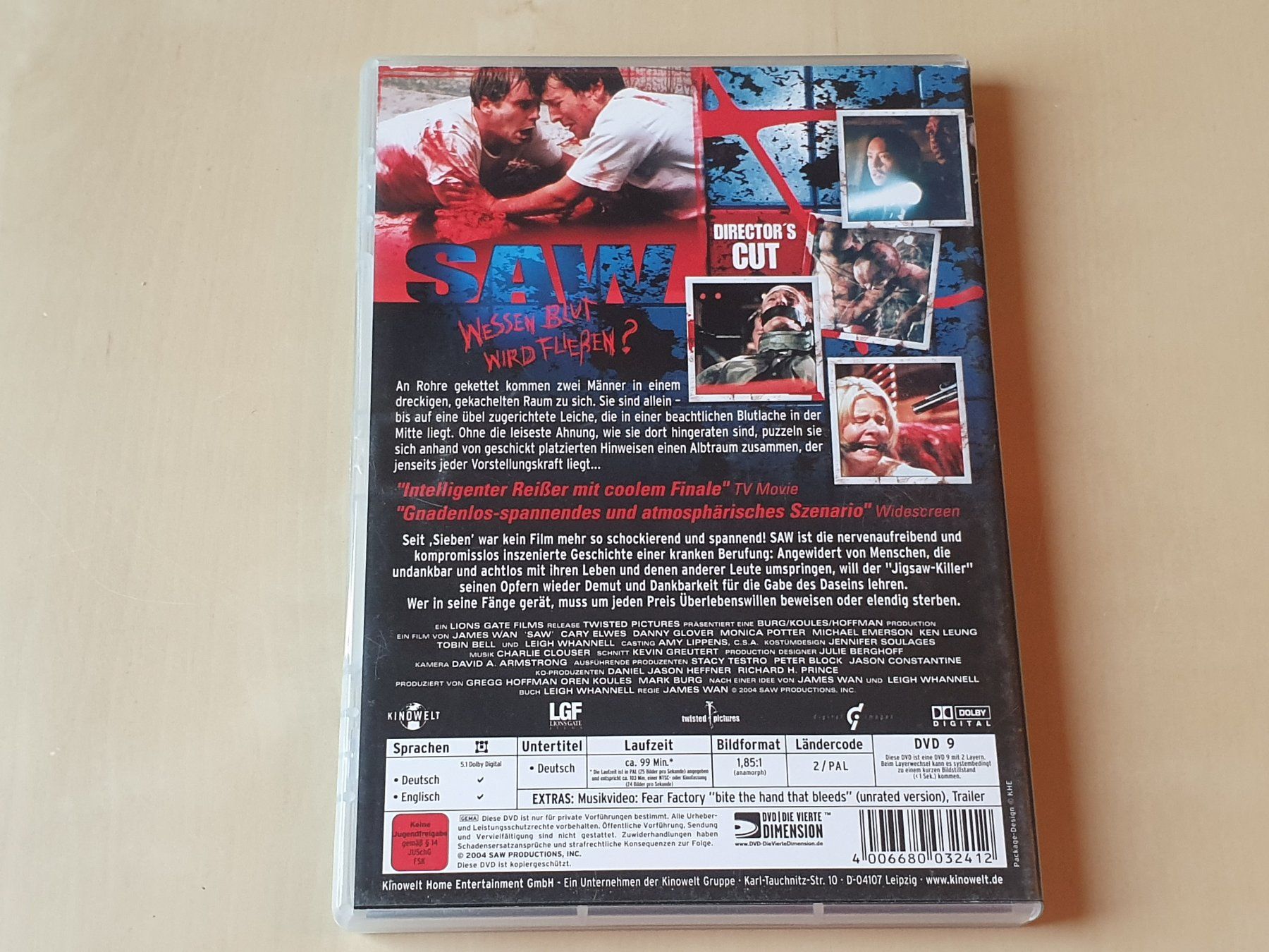 Tous les DVDs: Saw – D'occasion à Stansstad par collectorsshop 1