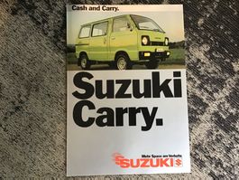 Suzuki Carry Faltprospekt 4 Seiten Februar 1982