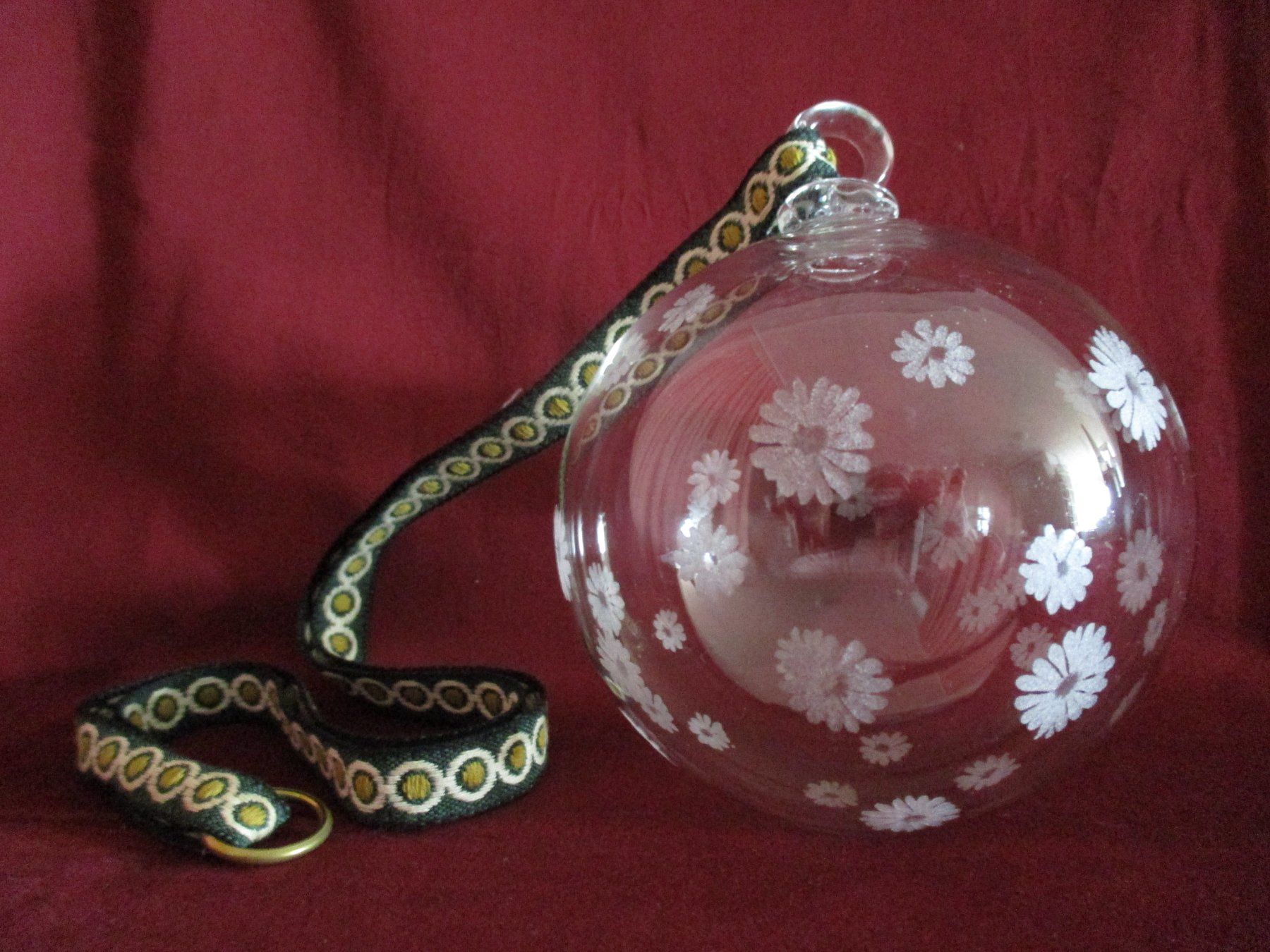 Tutte le decorazioni: Glas-Kugeln 3 Stück, handgeritzt, glasklar – Usato da Berikon venduto da Splendida43 1