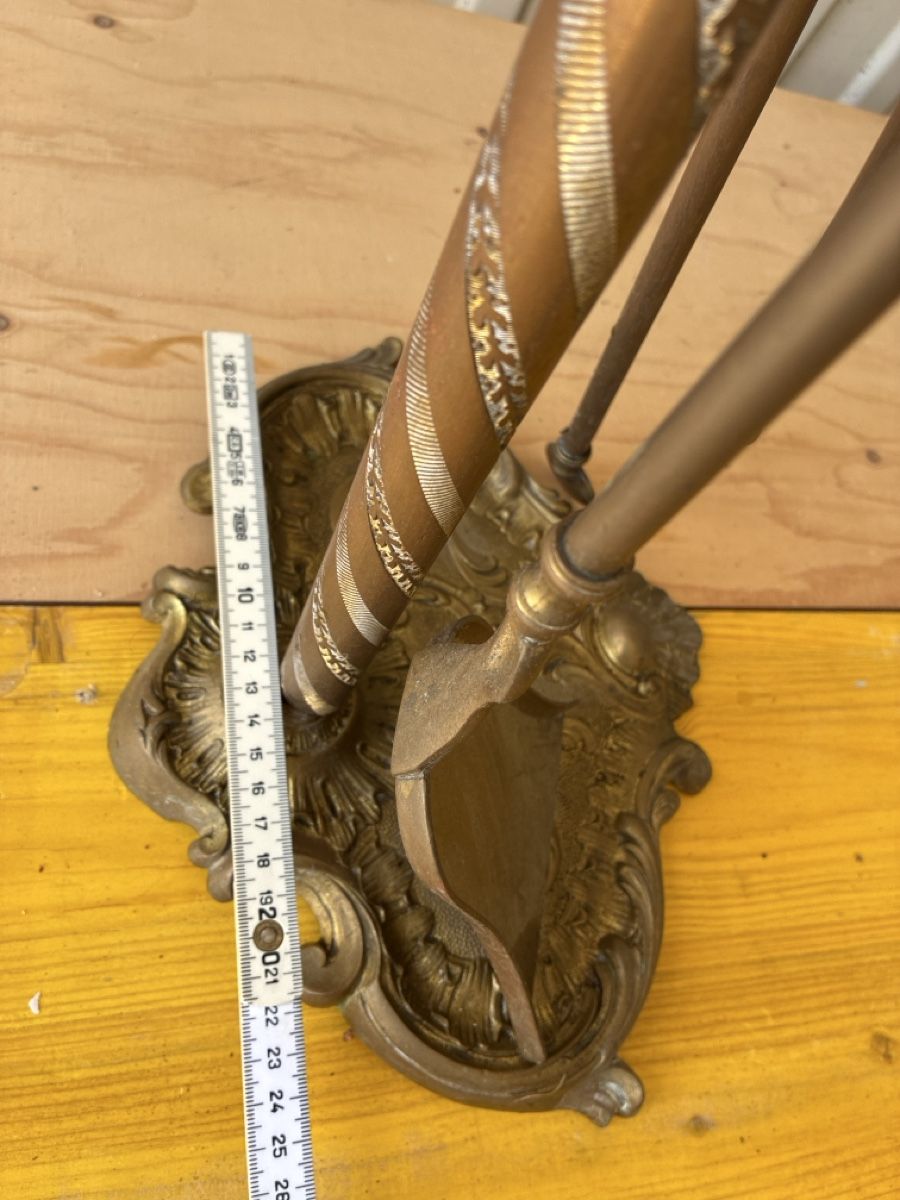 Camini: Serviteur de cheminée  - en bonze doré 70 cm! – Usato da Lully FR venduto da myr_pzt8 4