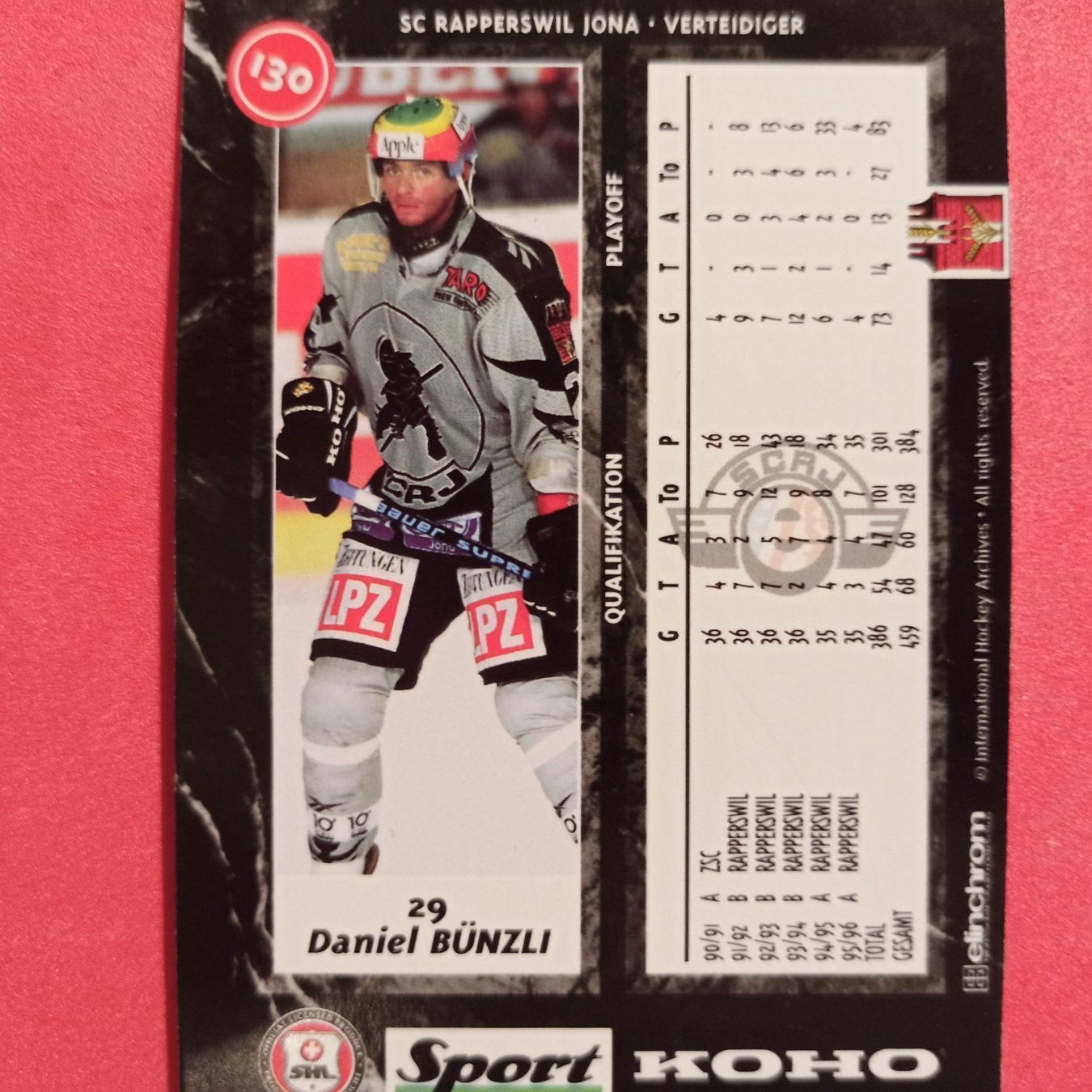 Sammelbilder & Trading cards: Daniel Bünzli - RAPPERSWIL - 1996/97 – Gebraucht aus Dübendorf von kb86_MOVIE 1