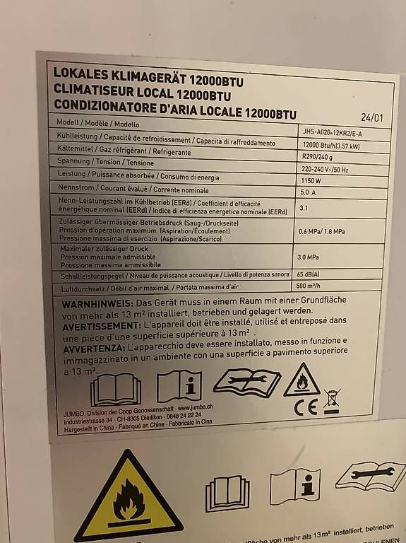 Condizionatori: Condizionatore portatile – Usato da Claro venduto da pat_f5vx 1