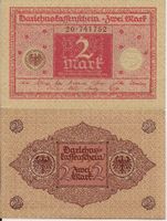 DEUTSCHES REICH - 2 MARK 1920 - DARLEHNSKASSENSCHEIN - UNZ.