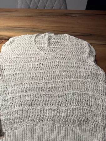 Nile Pullover weiss gestrickt Grösse M guter Zustand