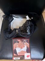 Reggiseno raffinato nero con strass, nuovo Taglia 3 