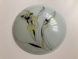 Verre pur plafonnier vintage, style art déco