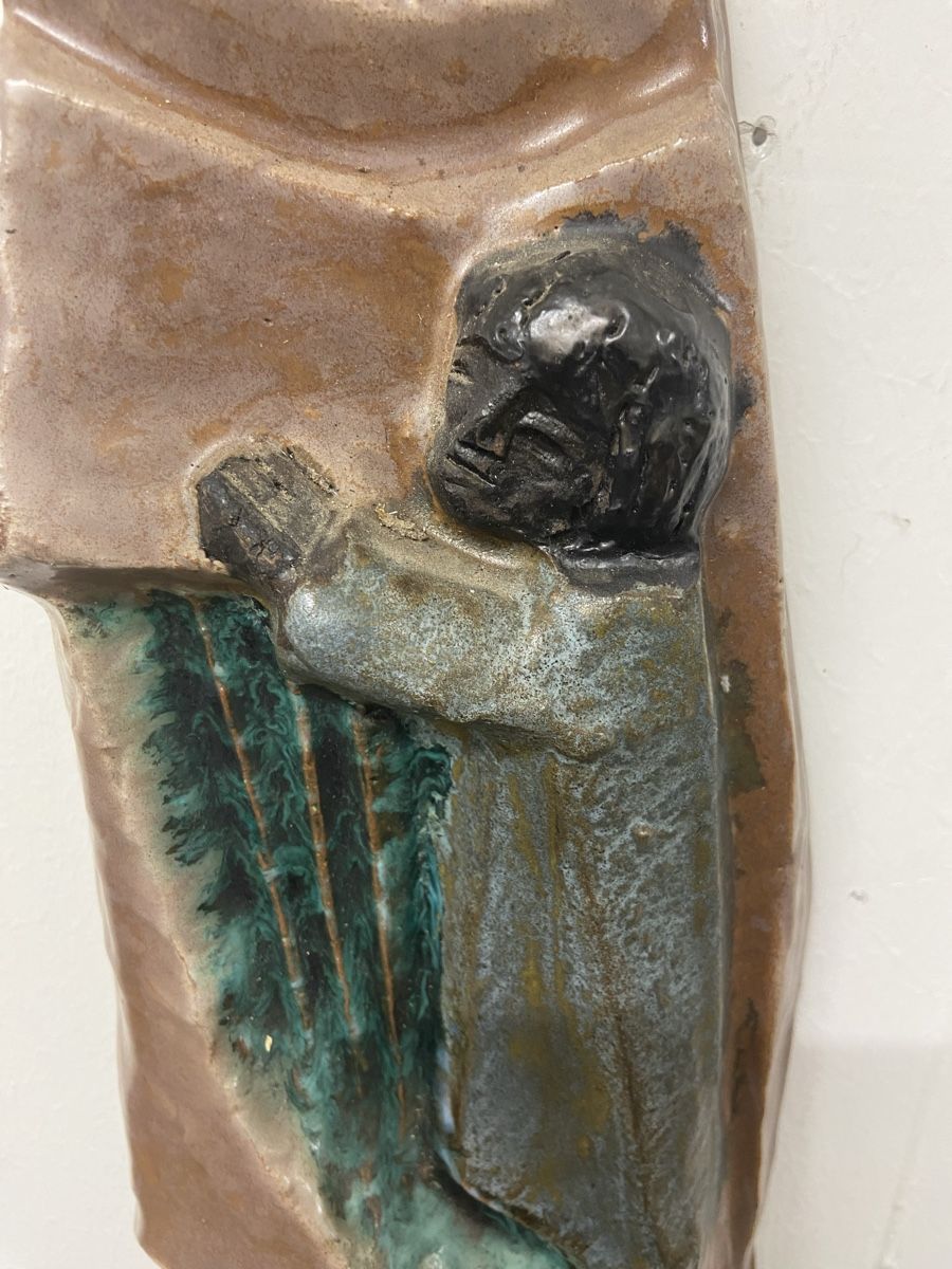 Sculture & Statue: Keramik Relief, Mutter mit Kind – Usato da Dietikon venduto da brocki-eyra 1