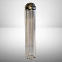 💎 Antik Kristall Flakon • Art Déco • Glas Dose Silber 💎