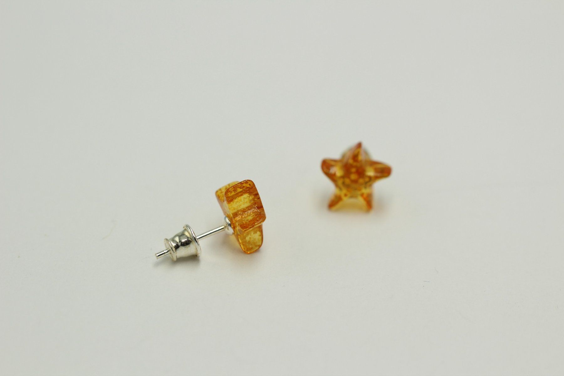 Orecchini pendenti & Orecchini a lobo: Bernstein Seestern 925 Silber Ohrstecker Seesternohrring Ber – Nuovo e nell'imballaggio originale da Heiligkreuzsteinach venduto da schmucktime 4