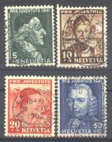 Pro Juventute 1941 ohne Falz, gestempelt