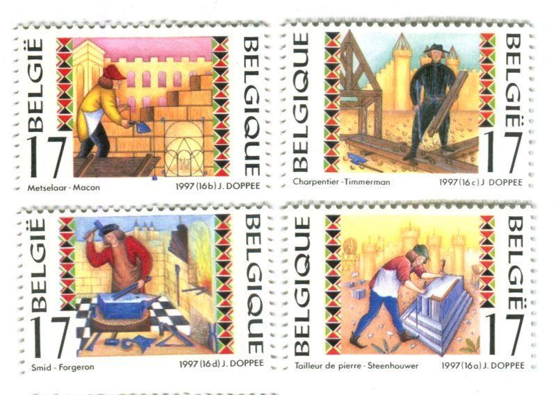 Tutti i francobolli: Briefmarken "Berufe". Belgien. – Nuovo e nell'imballaggio originale da Basel venduto da Butsch5
