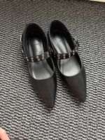 Schicke, schwarze Herbst Ballerinas, Grösse 38, Top Zustand!