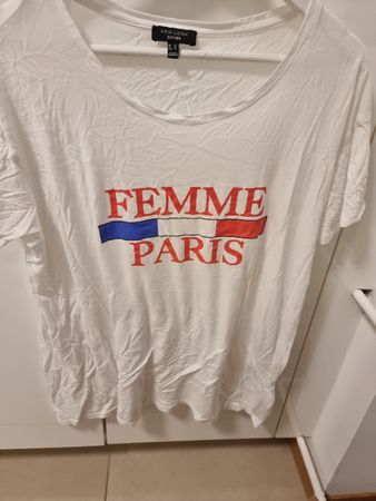 Weisses T-Shirt Femme Paris