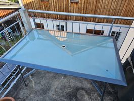 Gartentisch Glastisch Tisch für Balkon oder Garten Top!
