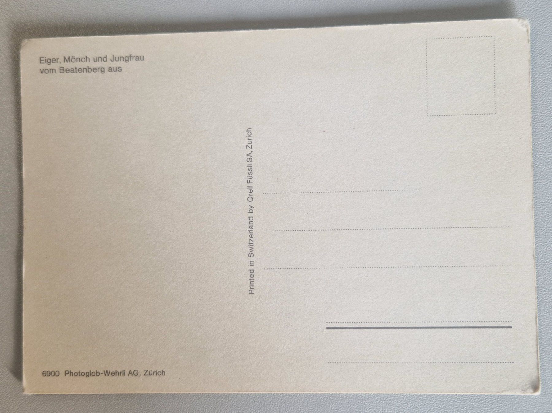 Cartoline postali: Eiger, Mönch, Jungfrau vom Beatenberg aus – Nuovo (secondo la descrizione) da Melchnau venduto da Arthurius 1