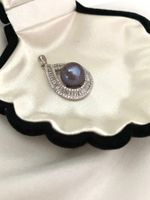 10.5mm Süsswasserperle Anhänger /echte