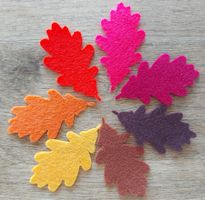 10 Stück Filz Blätter 7.5*4 cm Felt Leaves