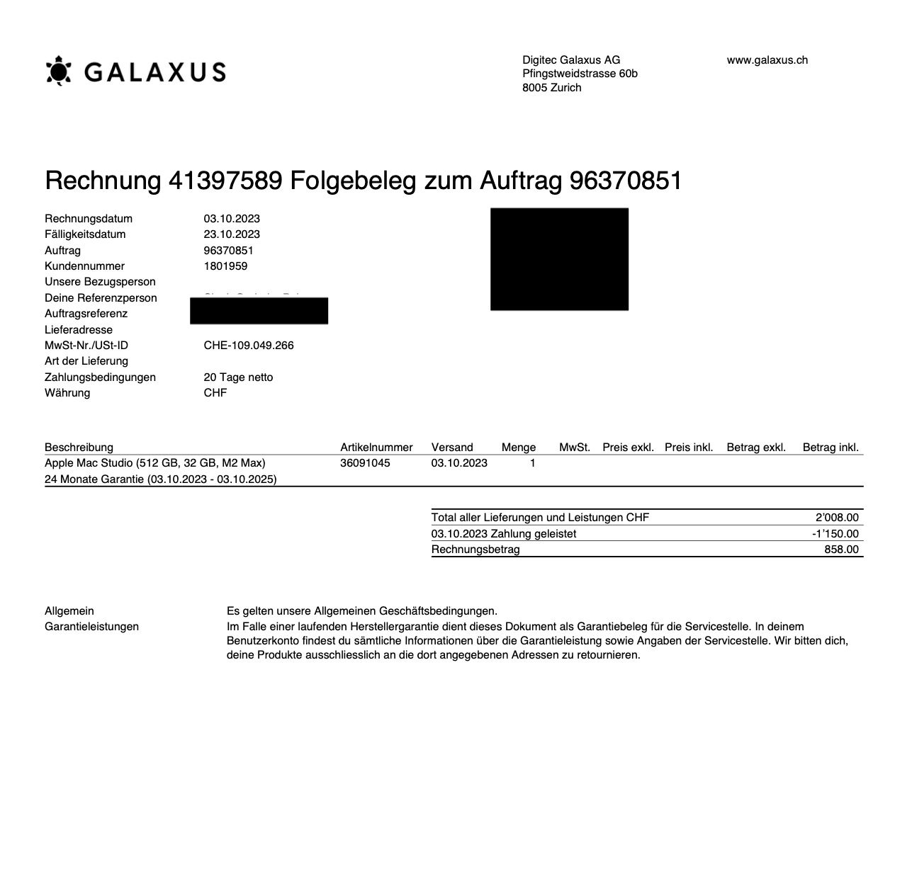 Apple PC: Apple Mac Studio (512 GB, 32 GB, M2 Max) – Usato da Bern venduto da Bern-My-love 3