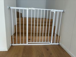 Hauck Treppengitter Stop N Safe 2 weiss mit Verlängerung