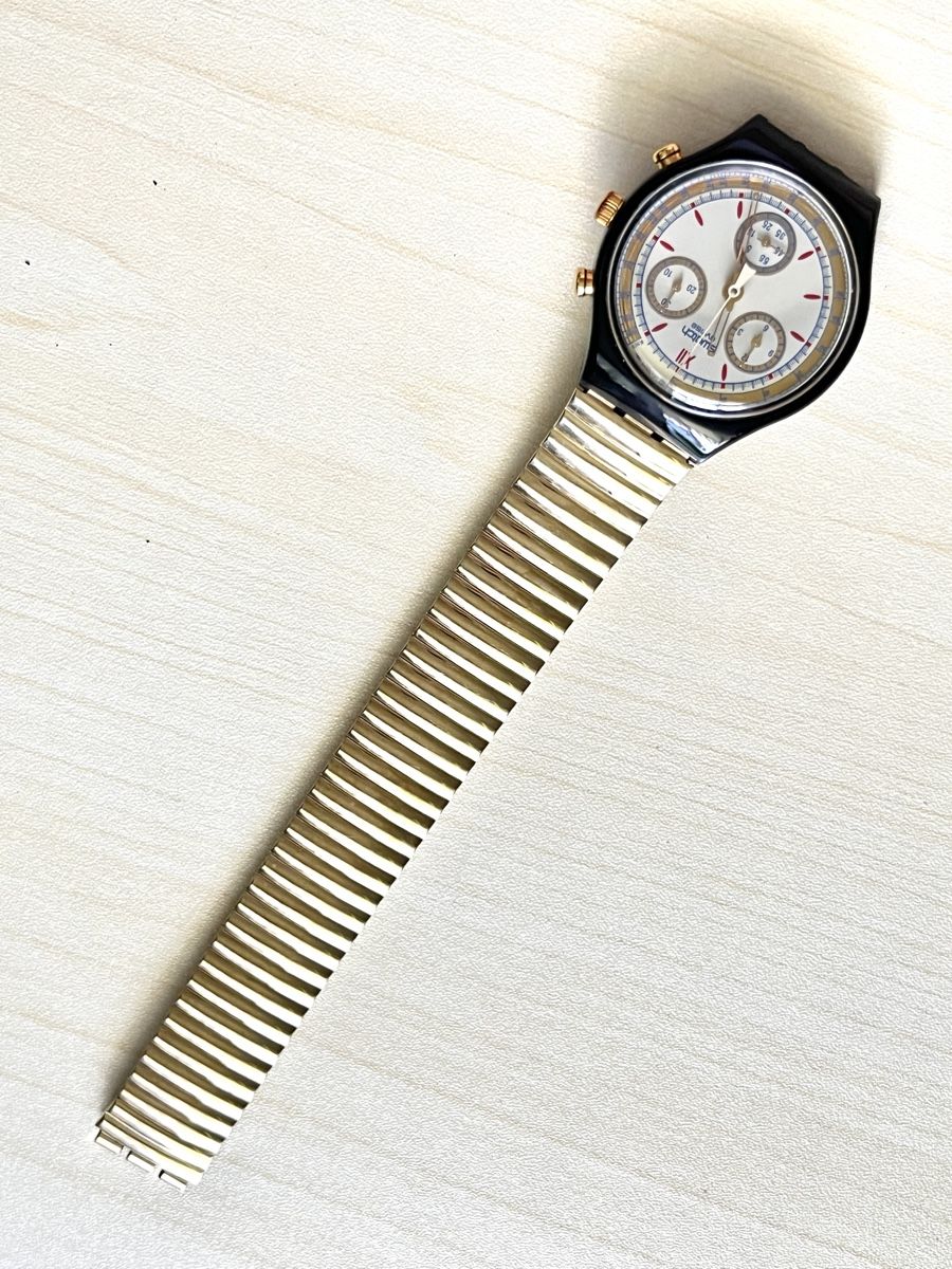 Swatch Uhren: Swatch Chronograph Uhr mit Metallarmband  – Gebraucht aus Grenchen von chththl 3
