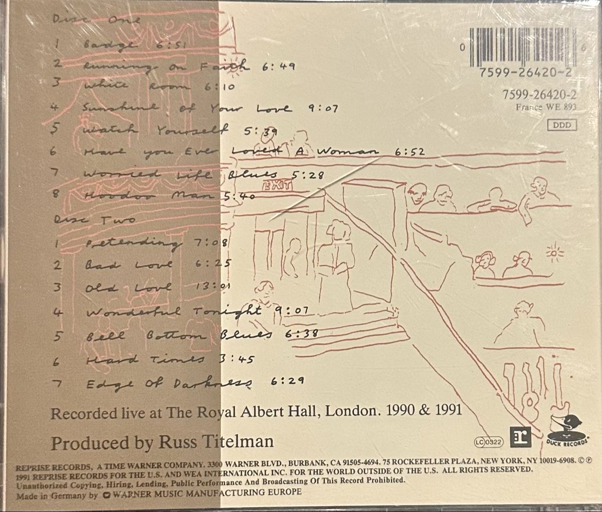 CDs: Eric Clapton 24 Nights Doppel-CD Live Royal Albert Hall – Gebraucht aus Malters von Gustov 1