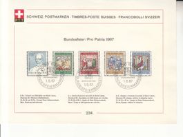 Sammelblätter PTT SBK 234 mit ET