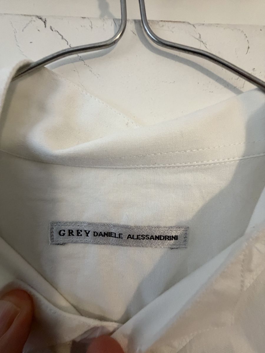 Camicie: Camicia GREY DANIELLE ALESSANDRINI bianca taglia 41/16 coton – Usato da Lugano venduto da can_xdd8 3