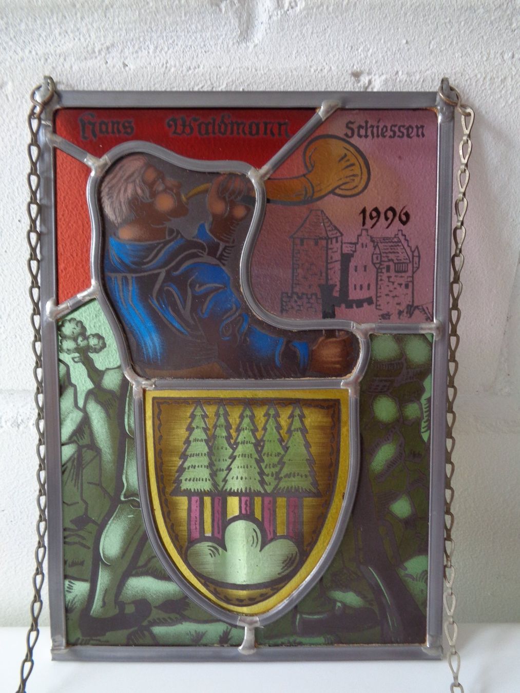 Sonstige Antiquitäten & Kunst: Wappenscheibe H. Waldmann Schiessen 1996 – Gebraucht aus Wiesendangen von Gullfoss 6