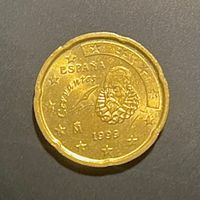 Sehr seltene 20 Cent Euro Münze von 1999 Spanien